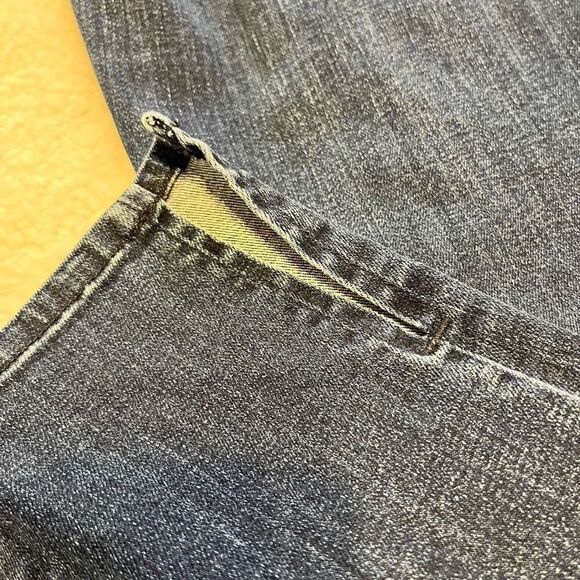 J Brand Womens Blue Medium Wash Denim Side Slit Skinny Crop Jeans Size 28 - Picture 5 of 10